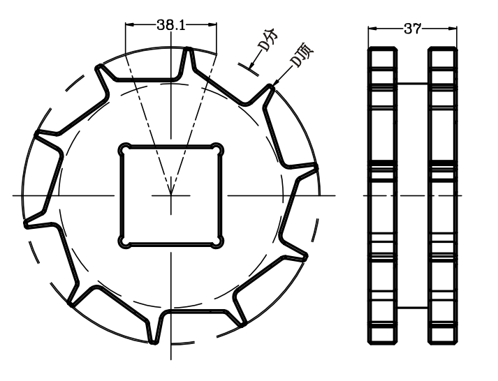 cy 38104w1 radius flush grid