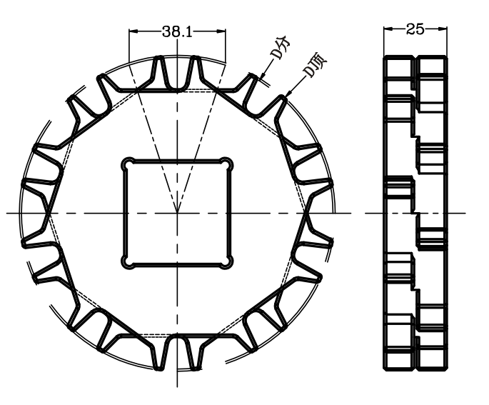 cy 38104w1 radius flush grid