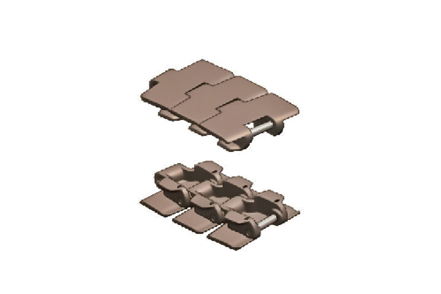 side flexible plastic chain