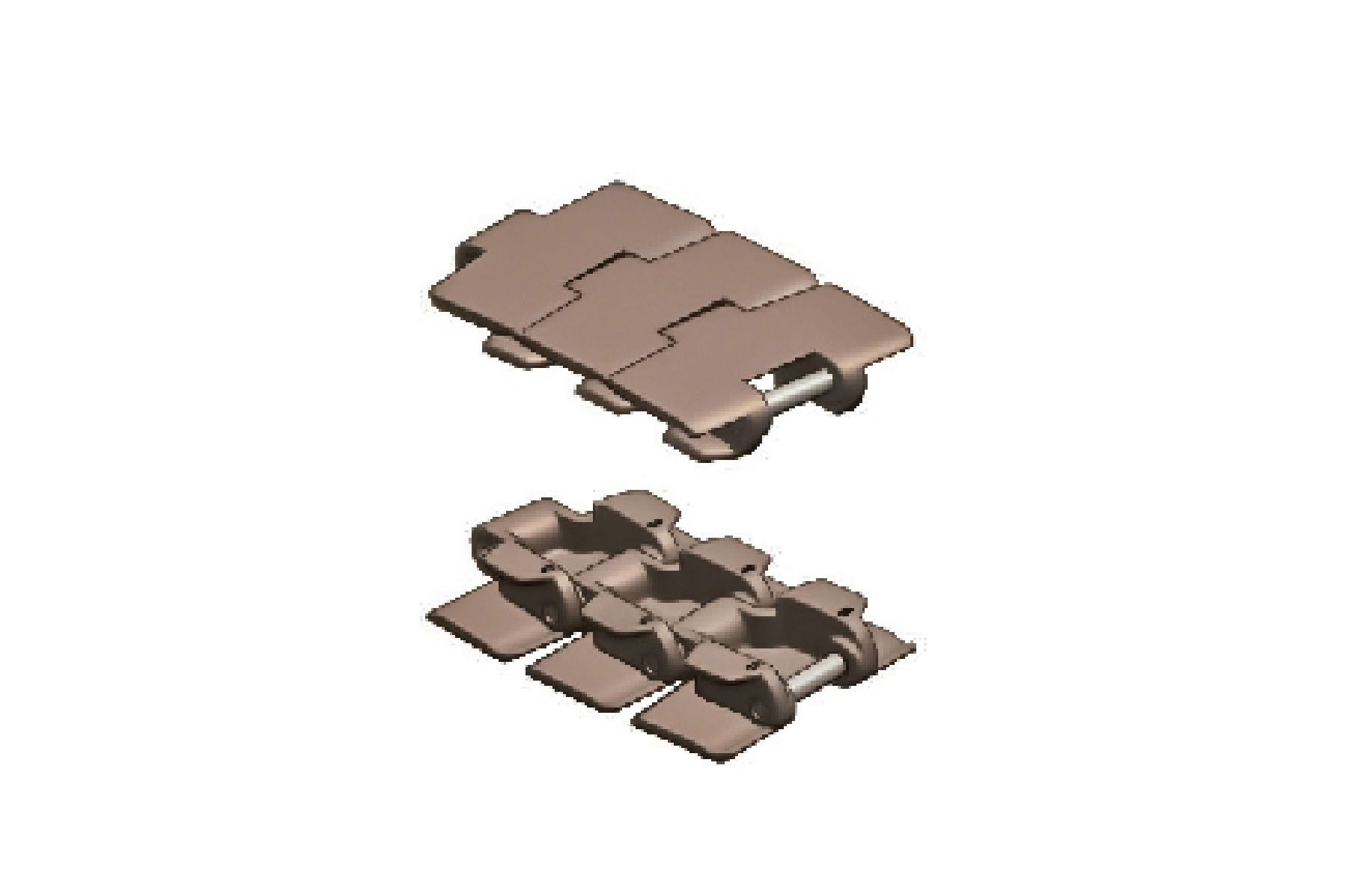 side flexible plastic chain