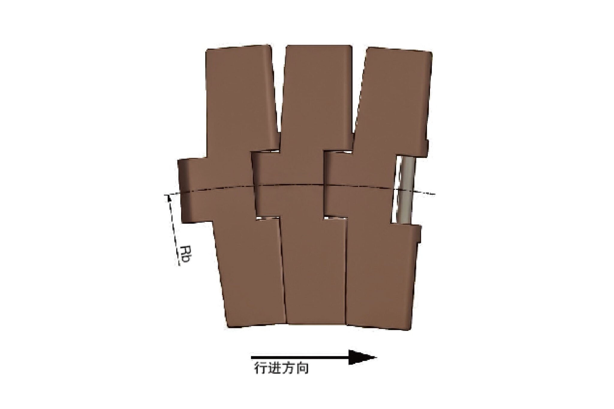 882tab side flexible plastic chain