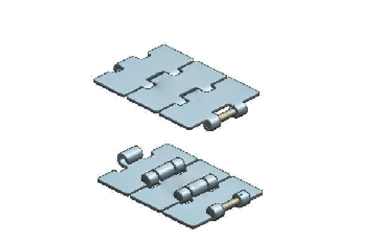 ss812 straight running steel table top chain