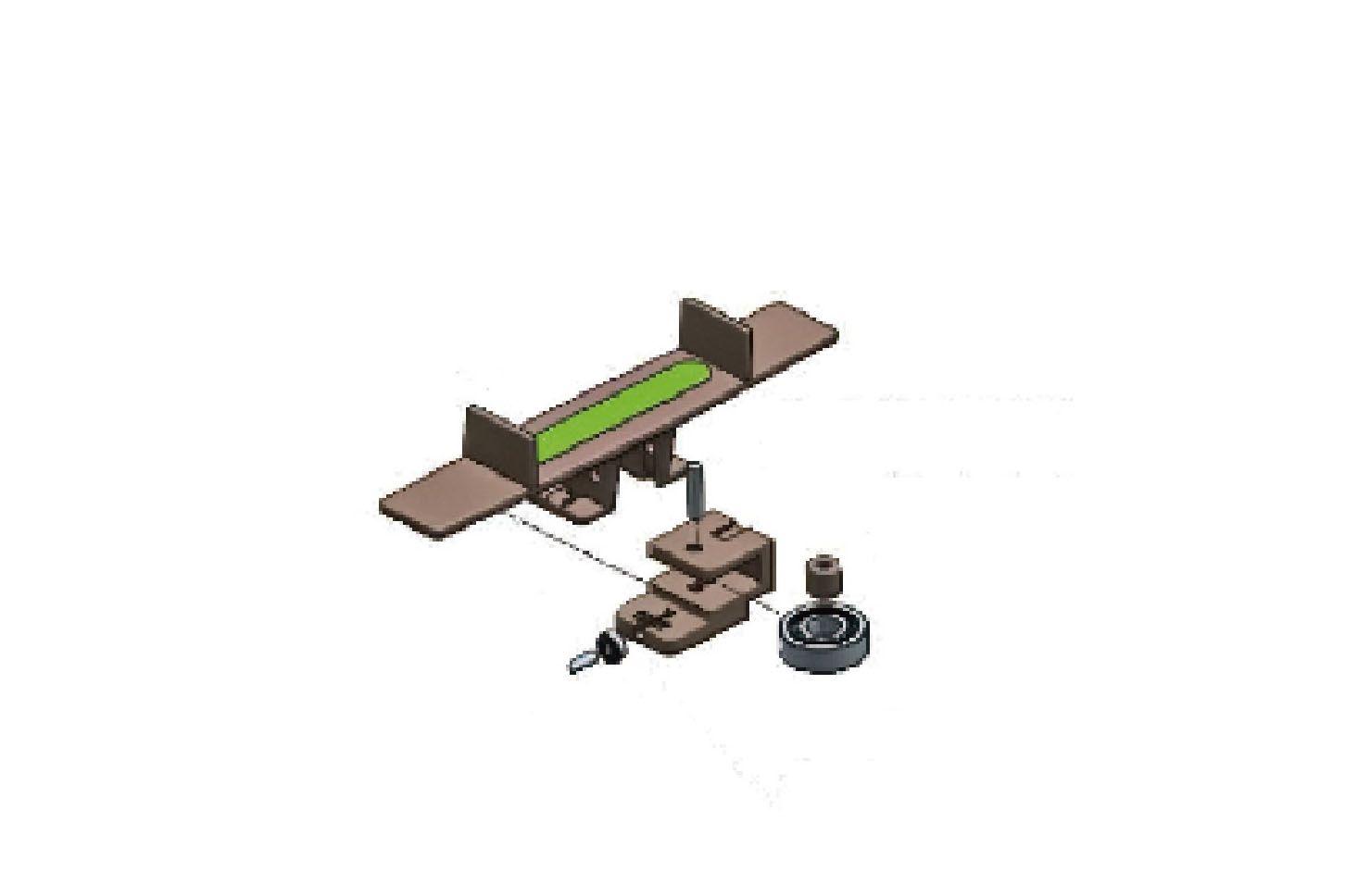 1873 anti skid smallturning sideflexing chain (with bearing)