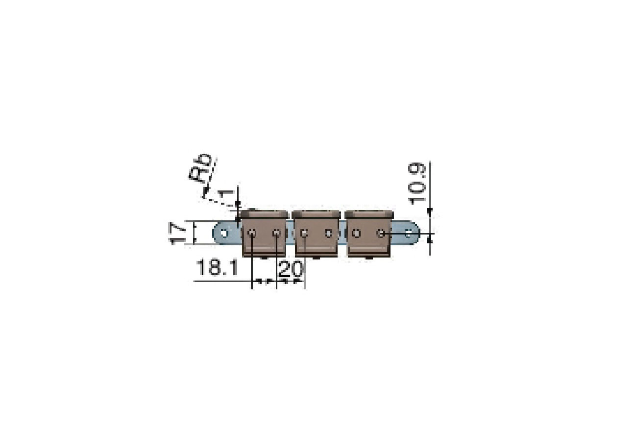 cy 1873bfh chain (with bearing)