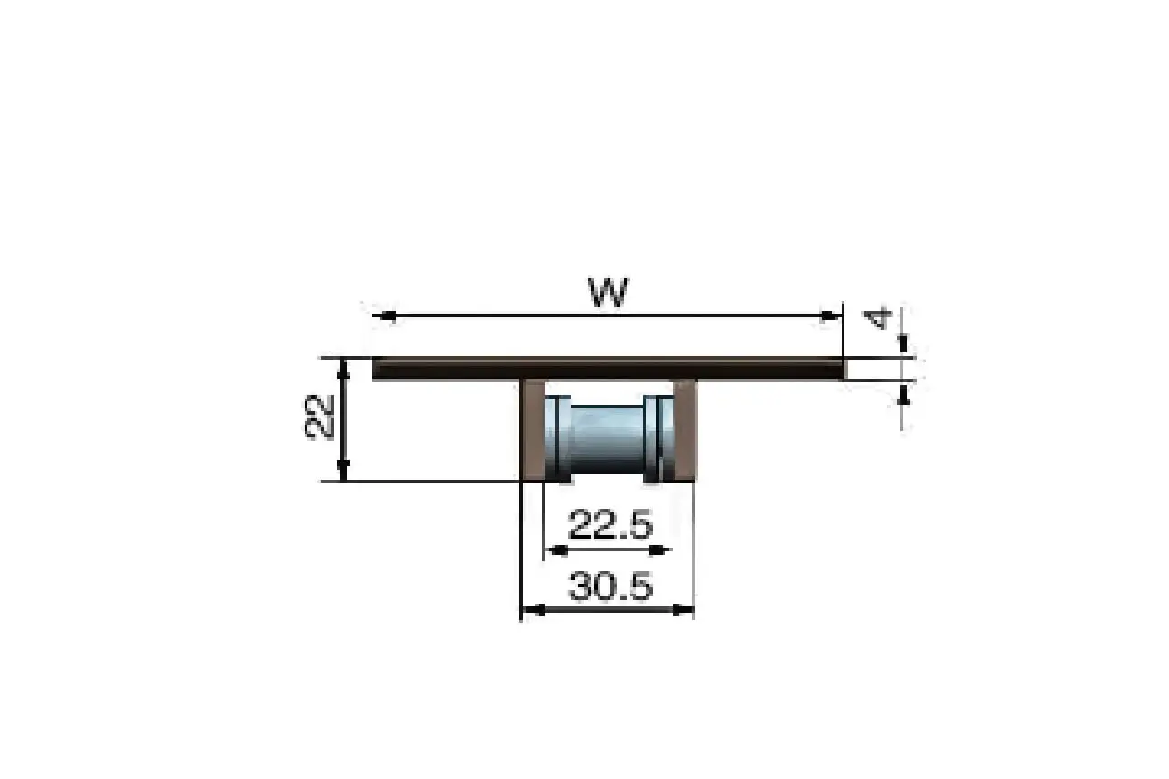 963 side flexible plastic chain