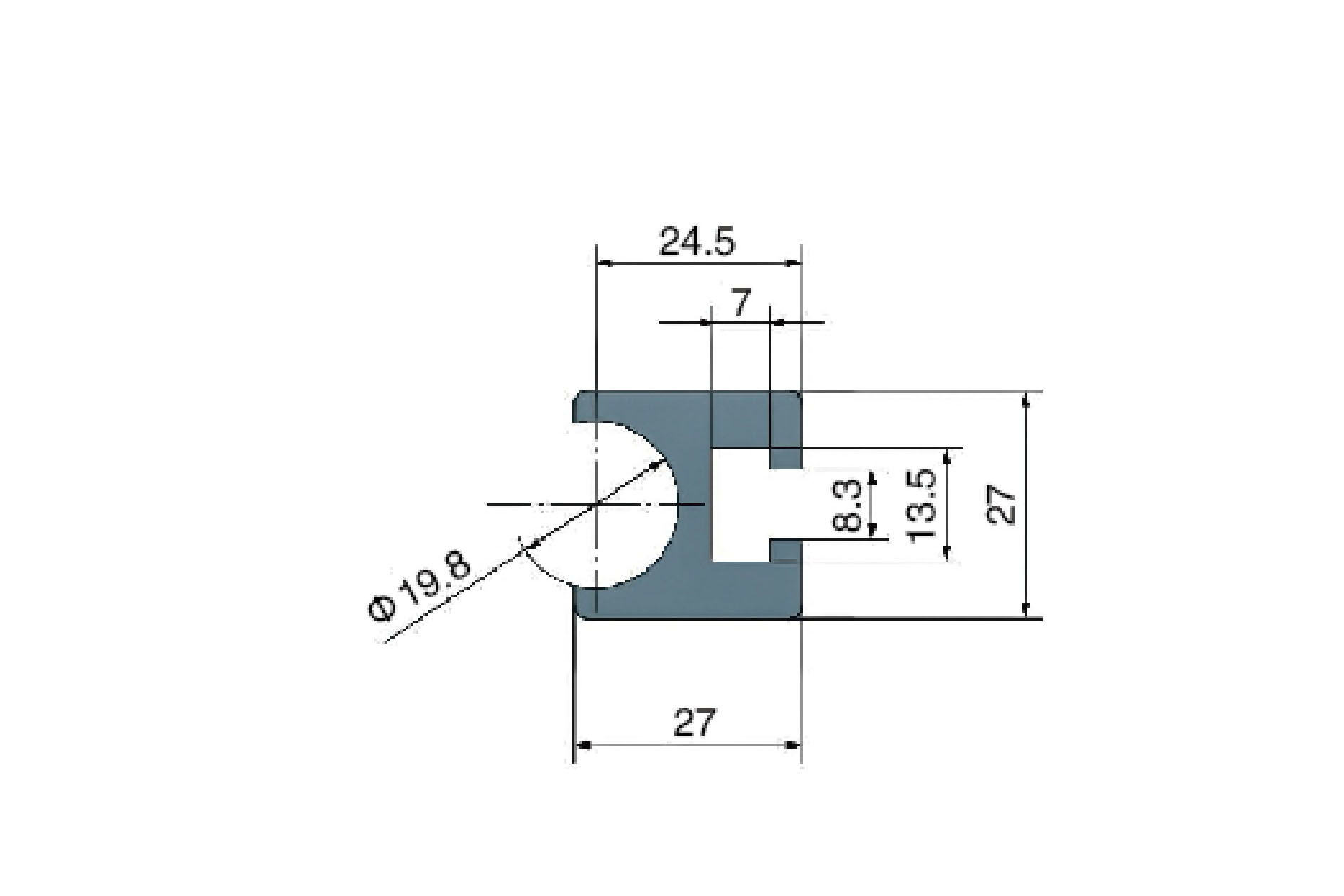 pd 6 d spiral conveyor guide aluminum profile