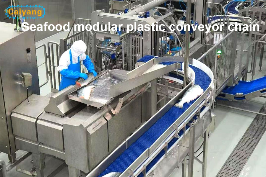 seafood modular plastic conveyor chain