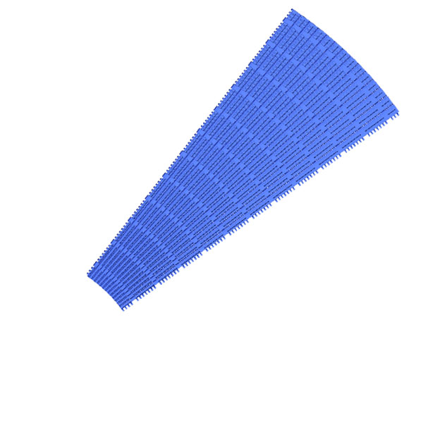 Turning plastic chain plate